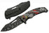 SZCO Supplies 8.5” Jack Of Hearts Skull Liner Lock EDC Folding Knife with Pocket Clip