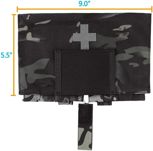KRYDEX Tactical Blow Out Kit Bag, Medical Pouch IFAK with MOLLE and Belt Loop