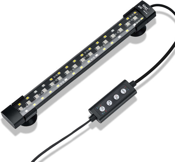 hygger 24/7 Mode Submersible Aquarium LED Light, Full Spectrum Hidden Fish Tank Light with Adjustable Timer