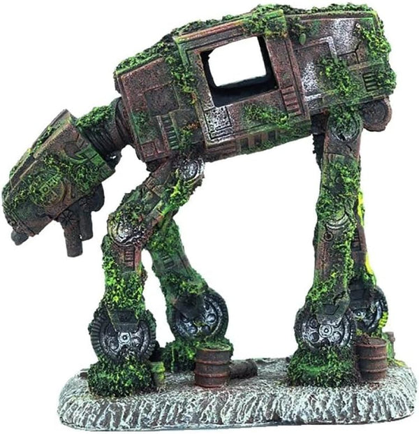 AT-AT Walker Aquarium Decorations - Cool Fish Tank Decor for Betta Fish Hide Cave Ornament