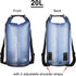 Floating Waterproof Dry Bag for Women Men, 10L/20L Roll Top Lightweight Storage Bag for Watersports, Travel, Beach
