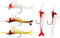 Toyvian 5pcs Luminous PVC Shrimp Lures Soft Bionic Fishing Baits and Colored