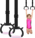 GDLPZM Gymnastics Rings, Children's Home Gym Equipment, Children's Adjustable Strap Strength Training Rings,