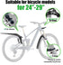 RBRL Adjustable Bike Fender Set - MTB Mud Guard for 24-29 inch Bicycles, Against Splashing Water