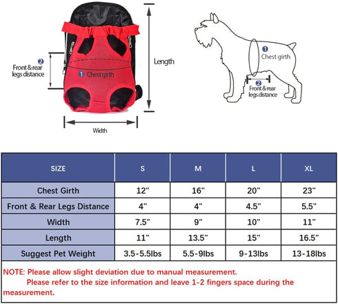 Pet Carrier Backpack, Legs Out Adjustable Pet Front Cat Dog Carrier Backpack, Easy-Fit Dog Travel Backpack Carrier for Hiking Camping for Small Medium Puppies Cats (M, Purple)