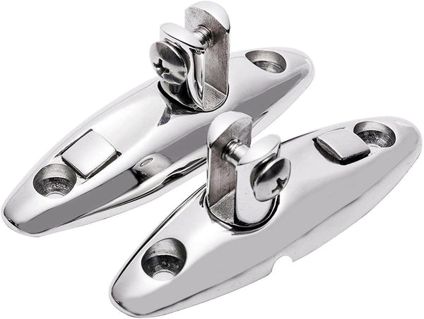 Pair of Stainless Steel 316 Boat Hatch Quick Release Swivel Hinge, Mount Top Hinge Deck Fitting Hardware