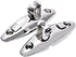 Pair of Stainless Steel 316 Boat Hatch Quick Release Swivel Hinge, Mount Top Hinge Deck Fitting Hardware