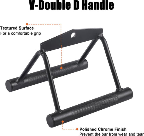 SERTT Workout Cable Machine Attachment for Home Gym, LAT Pulldown Attachments for Weight Training