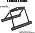SERTT Workout Cable Machine Attachment for Home Gym, LAT Pulldown Attachments for Weight Training