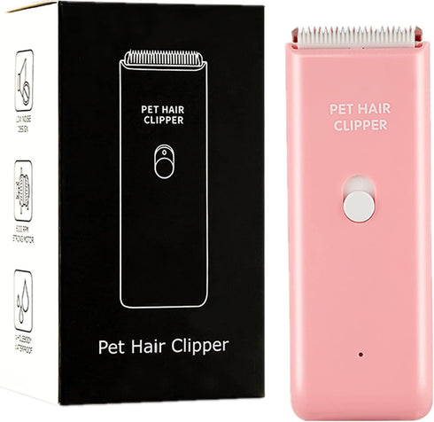 Dog Cat Home Hair Clipper, Portable Electric USB Rechargeable Grooming Tools, Low Noise Shaver for Small & Large Pets
