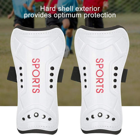 Kids Football Shin Kick Pads, Adjustable Strap Leg Guards, One Pair of Instep Pad Child Boxing Sport Safety Protector