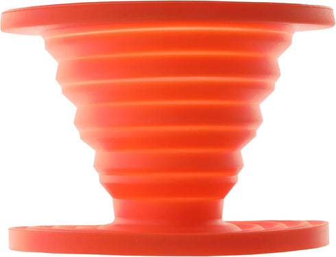ust Collapsible Flexware Coffee Drip - BPA Free Design for Hiking and Camping, Orange