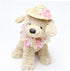 1 Set Mini Straw Hat and Flower Headband for Pets, Cat Floral Headpiece, Hawaiian Dog Hat, Puppy Grooming Accessories