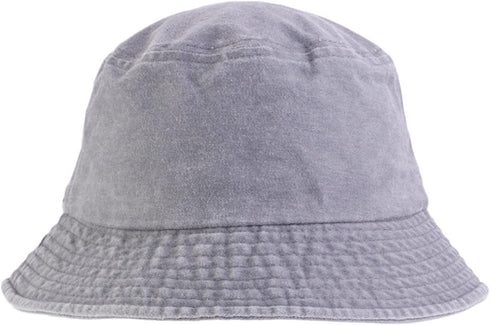 YOLAI Women Men Washed Distressed Bucket Hat Vintage Foldable Fisherman Cap Sunscreen Streetwear