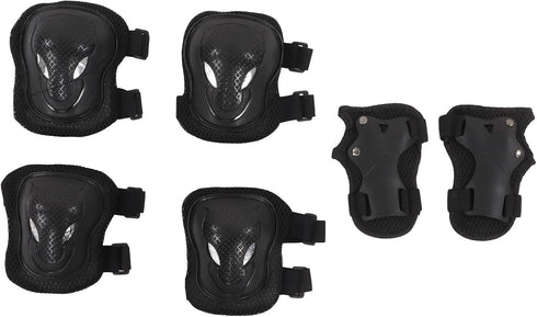 Kids Adult Sports Protective Gear Set, Knee Elbow Pad Wrist Guards for Roller Skating 6 Years Old+