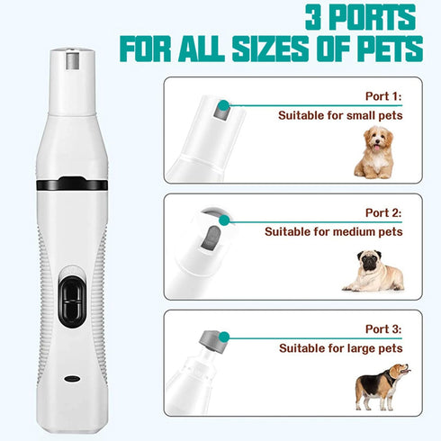 PJDDP 3 1 Trimmers, 3 in Dog Clippers & Nail Grinder,Dog Nail Dog Grooming Kit with Cutter Head,Electric Dog Shaver