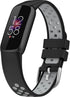 NINKI Sport Bands for Women Silicone (Black+Red) - Cute Small Waterproof Replacement Bands for Fitbit Luxe