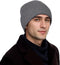 Thick Lined Cuff Beanie, Men & Women Winter Knit Skullcap, Roll-up Edge Thermal Cap
