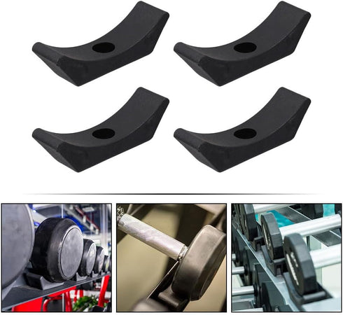 Yardwe Set of 4 Dumbbell Storage Brackets - Adjustable Weight Bar Rack - Fitness Equipment for Weight Holder Stand - Efficient Organizer Dumbbell Saddles - Durable Weight Storage Rack for by Yardwe