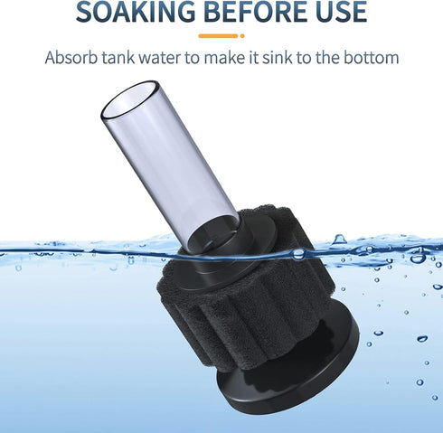 3 Pawfly Aquarium Sponge Filter, Mini Sponge Filter Kit with Airline Tubing and Control Valve for Small Fish Tank up