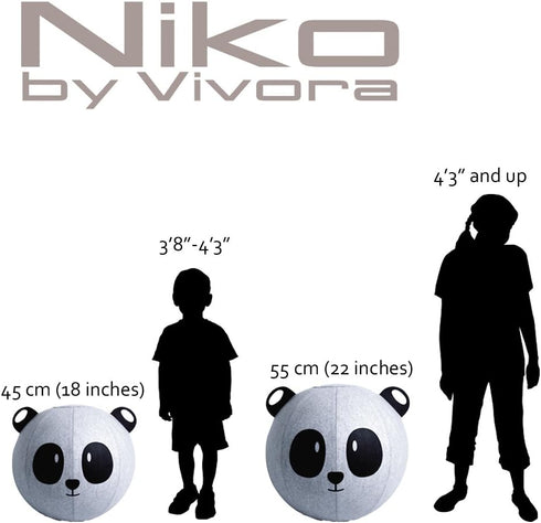 Vivora Niko - Sitting Ball Chair for Office and Home, Lightweight Self-Standing Ergonomic Posture Activating Exercise
