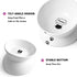 Y YHY Elevated Tilted Cat Food Bowl 6", Raised Ceramic Pet Food Water Dish 10 oz, White