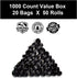 1000 9"x12", EZ Pet Dog Waste Poop Bags, Black, Dog Pickup Waste Disposal Bags