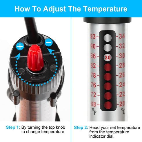Aquarium Heater, Submersible 300 Watt Fish Tank Heater, 1 Yr Warranty