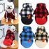 Big Dog Winter Coat, Pet Plaid Hoodie Jacket, Reversible Vest for Medium Large Dogs (XX-Large, Blue)