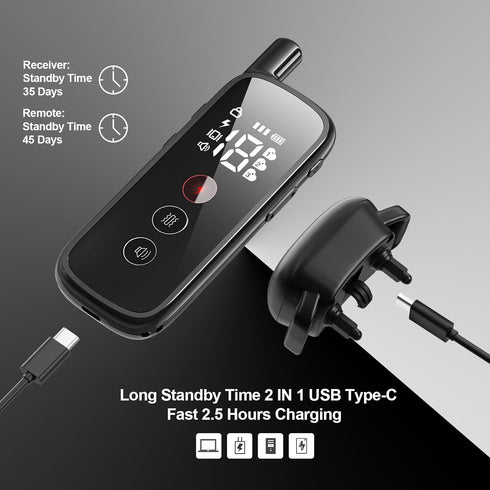 Dog Shock Collar, Training Collar with Remote for Small Medium Large Dogs, Rechargeable with Shock Mode, 3 Safe