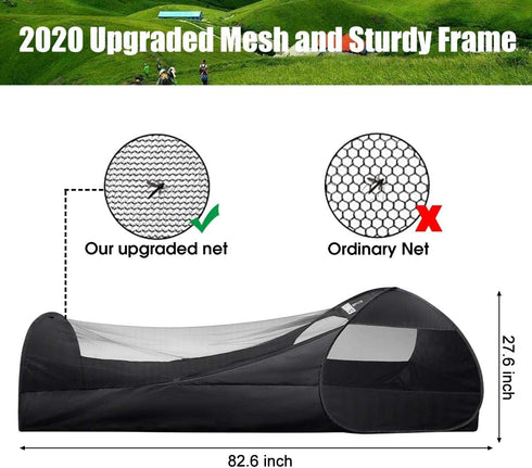 Single Person Pop Up Tent, 1 Person Mosquito Net Tent for Outdoor Use