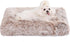 Waterproof Dog Crate Bed 17"x12" Brown, Plush Dog Bed with Removable Washable Cover for Small Dogs