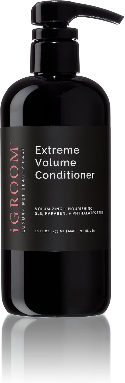 iGroom Extreme Volume Dog Conditioner, Luxury Pet Beauty Care, Made in USA, 16 oz