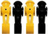 Tornado 4 Foosball Men, Counter Balanced