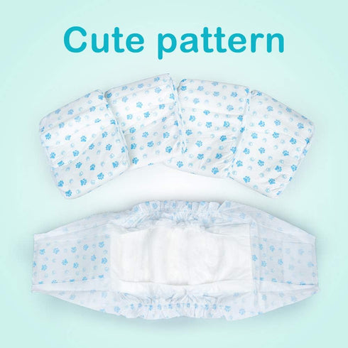 (Pack 26)) Dog Diapers - Absorbent Diapers for Dogs with Leak Protection, Incontinence, Marking (X-Small