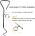 Dog Stake Tie Out Cable, 16" Anti Rust Reflective Stake for Medium Large Dogs, Outdoor Use