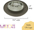 Messy Cats Single Silicone Feeder with Stainless Saucer Shaped Bowl, Anti-Slip Non-Skid Cat Food Bowl (1.75 Cups, Grey)