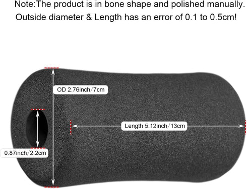 Sponge Foam Foot Pad Roller Pair for Replacing Gym Equipment, Suitable for 1-inch Rod
