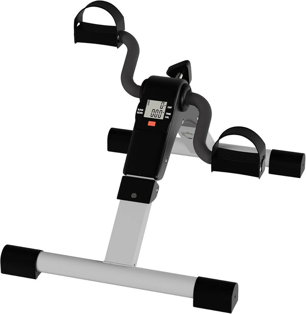 Portable Under Desk Stationary Fitness Machine - Indoor Exercise Pedal Bike for Arms, Legs, Physical Therapy, Calorie