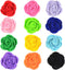 12pcs 1.6" Rose Small Dogs Collar Bows, Flowers for Wedding Birthday Party Collars Decor