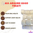 Beef Cheek Rolls - Amazing Dog Treats (6 Inch Regular - 4 Pcs) - No Hide, Safe Rawhide Alternative for Power Chewers