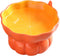 Cute Pumpkin Shaped Cat Bowl, Ceramic Raised Cat Bowl for Food or Water, 9 oz Small Elevated Dish