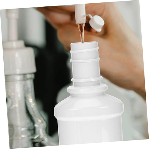 6pcs Portable Mouthwash Bottle Compact Travel Plastic Containers for Mouthwash Durable Pet Material Space-saving Design