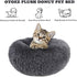 otoez Kitten Puppy Bed - Extra Small Round Dog Cat Bed, Anti Anxiety Plush, Washable (15.7", Dark Grey)