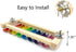 Vehomy 8 Chicken Xylophone Toy for Hens Wood Xylophone Toy with Metal Keys Chicken Coop Pecking Toy Chicken Coop