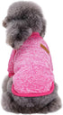 Jecikelon Dog Clothes, Soft Puppies Sweater Winter Outfit for Dogs Small XXS XS Cat Apparel (Large, Rose Red)