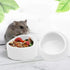 Mipcase Hamster Ceramic Bowl - Small Animal Food Bowl, No Spill Food Water Dish for Hedgehog, Gerbil, Chinchilla, Rat,