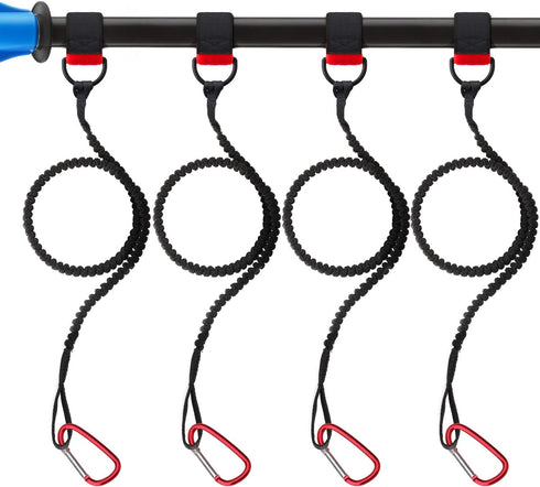 Paddle Leash Safety Rod Bungee Holder, Innovative Gel Grip for Kayaking, Canoeing
