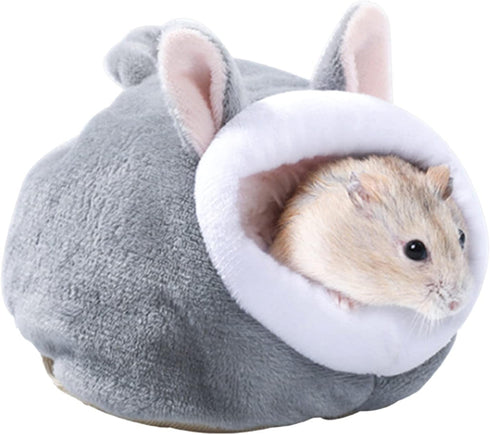 WTWU Winter Velvet Hamster House Guinea Pigs House Warm Nest Small Animal Nest
