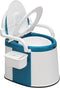 VINGLI Portable Toilet | Back & Handrail Design Commode with 5 Gallon